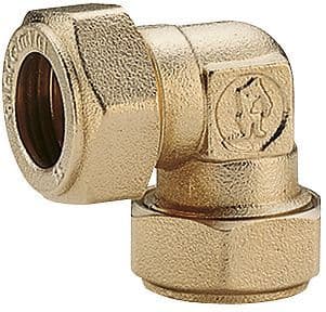 RACCORD A COMPRESSION COUDE GIACOMINI TUBE ACIER ZINGUE CC 28MM vue 1