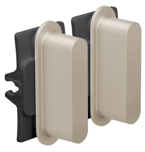 Ensemble Niko Rocker pour des fonctions de commutation double, couleur steel champagne coated vue 1
