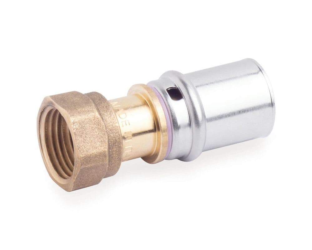 SYSTEMPEX raccord droit tube alu raccord à sertir D F joint 26-3/4F vue 1