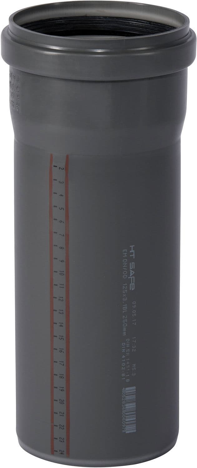 TUBE 125MM 0,25M MANCH.PP HT-SAFE OSTENDORF vue 1