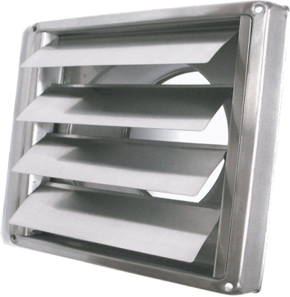 GRILLE DE PULSION CARRE SMS INOX 125MM vue 1