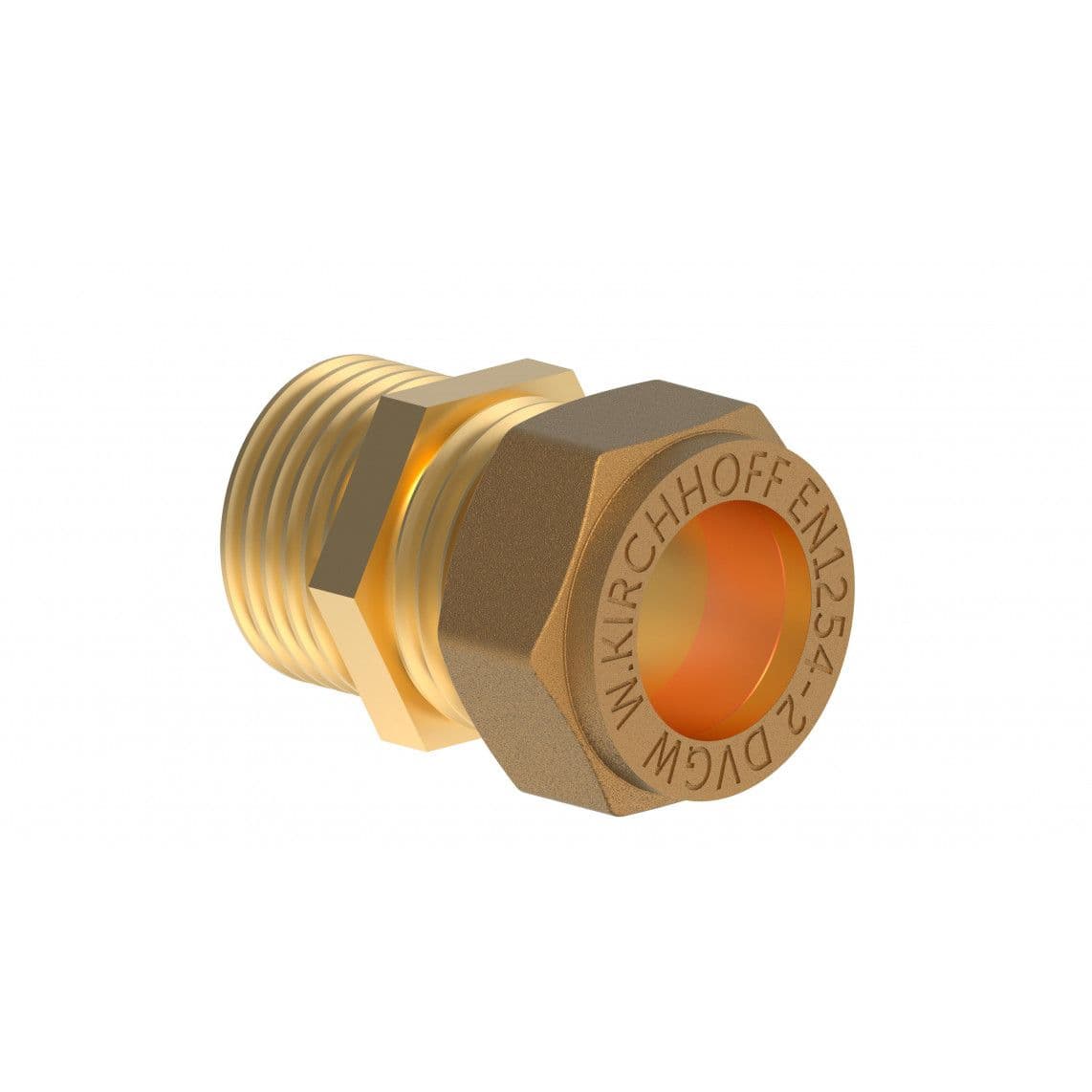 989457117 LT pièce intermédiaire, vierge, 12 mm x 3/8" M, raccord à serrer pour tube en cuivre, vue 1