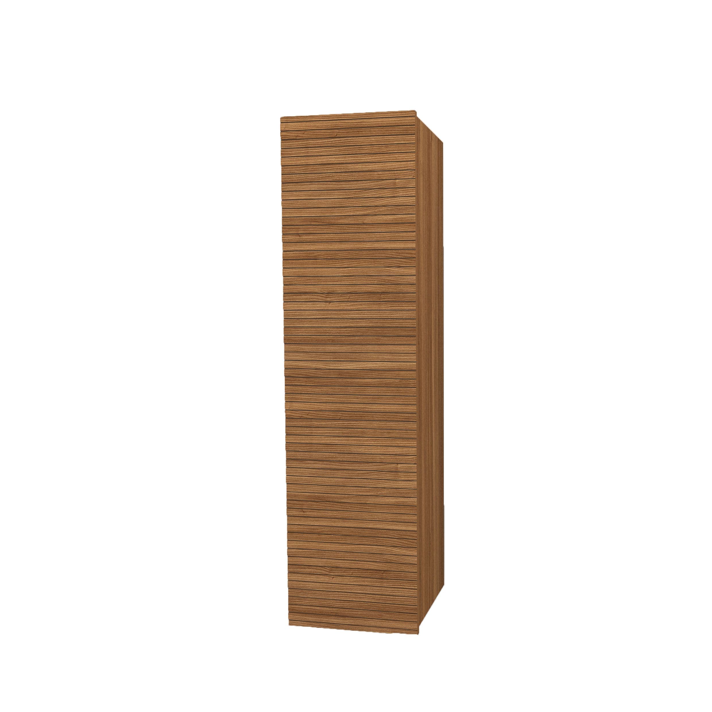 ELITE MEUBLE COLONNE AVEC RELIEF HORIZONTAL (135CM) - MARRON vue 1