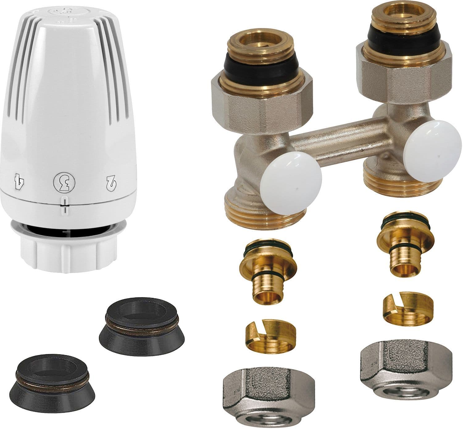 KIT DE ROBINET THERMOSTATIQUE UNI 8 DROITE 16MM vue 1