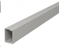 Goulotte Grise base 80 x hauteur 60mm avec couvercle IP40 - 2m vue 1