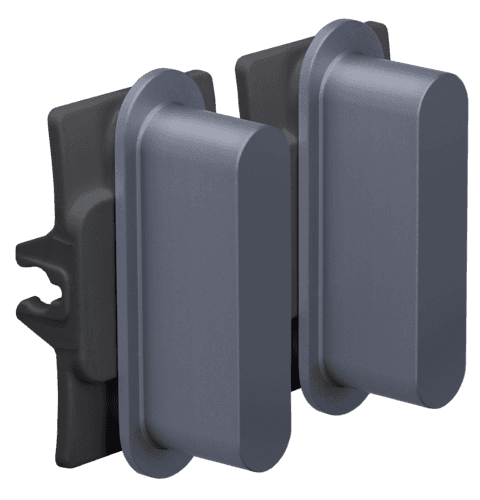 Ensemble Niko Rocker pour des fonctions de commutation double, couleur alu blue grey vue 1
