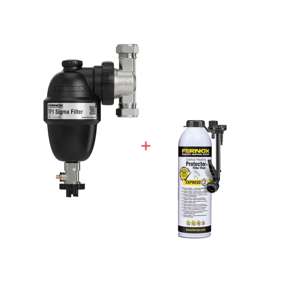 Fernox TF1 filtre Sigma 22mm avec protecteur + F9 fluide pour filtre Express vue 1