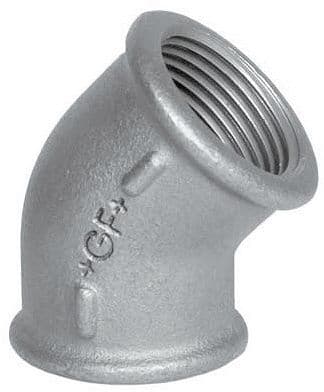 GALVA COUDE 45° FF NR 120 6/4" vue 1