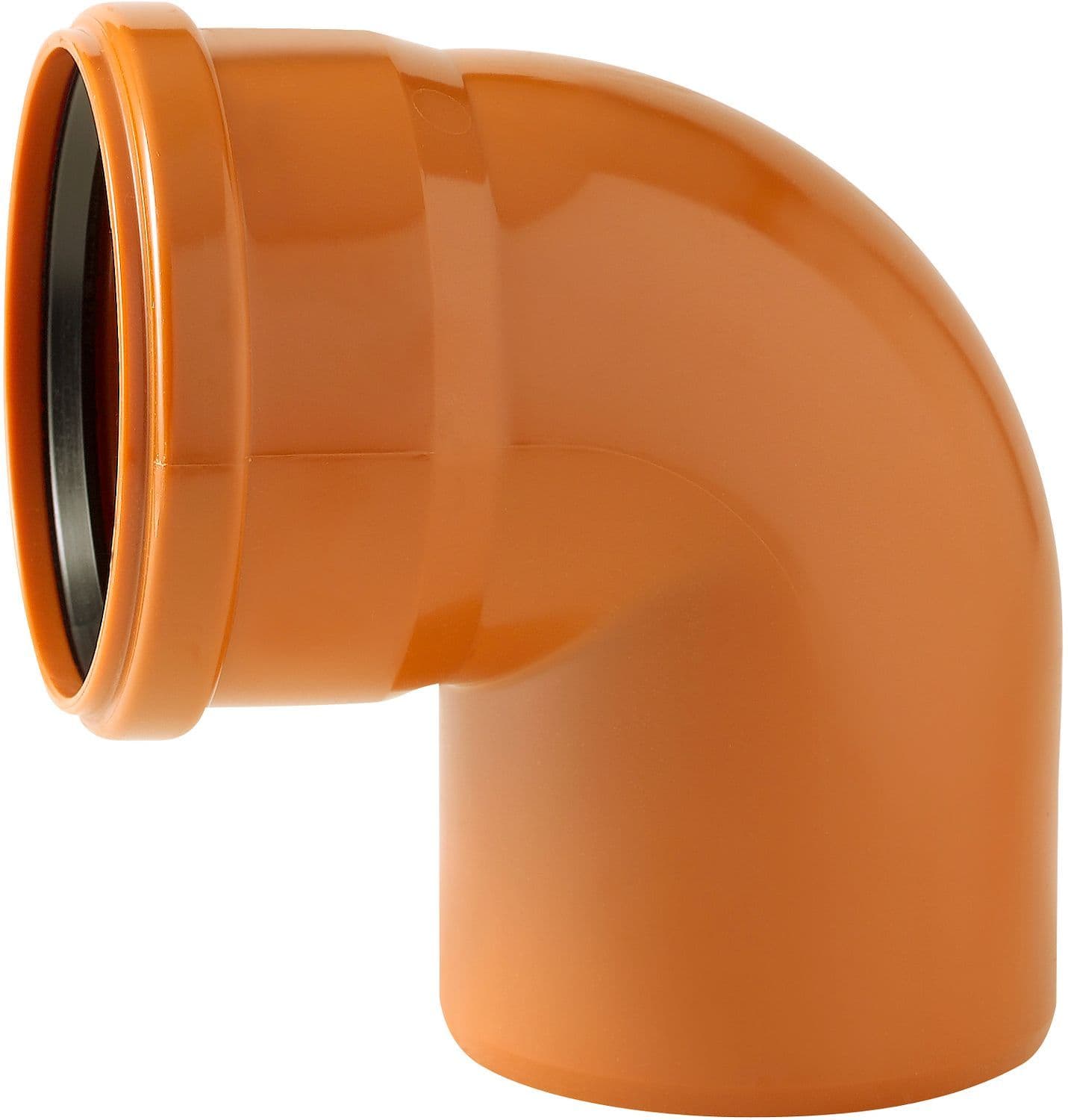COUDE PVC EGOUT 90° 200MM ROUGE/BRUN vue 1