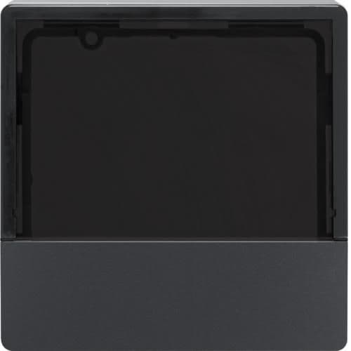Plaque de recouvrement Q.x Anthracite Velours pour thermostat / contrôleur d'ambiance Knx vue 1