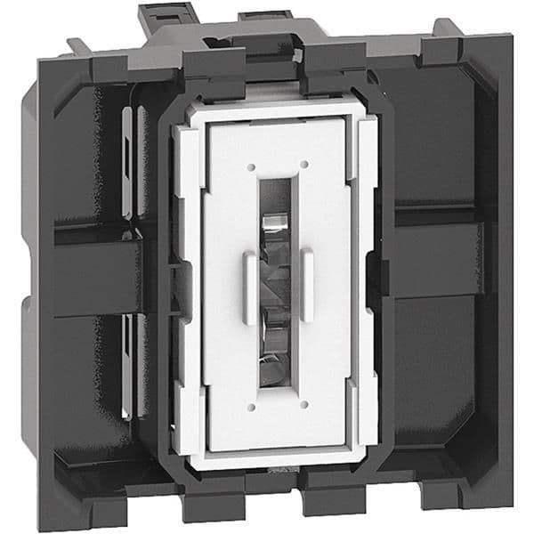 LNow interrupteur unipolaire 10AX bornes automatiques - composable - 2 modules vue 1