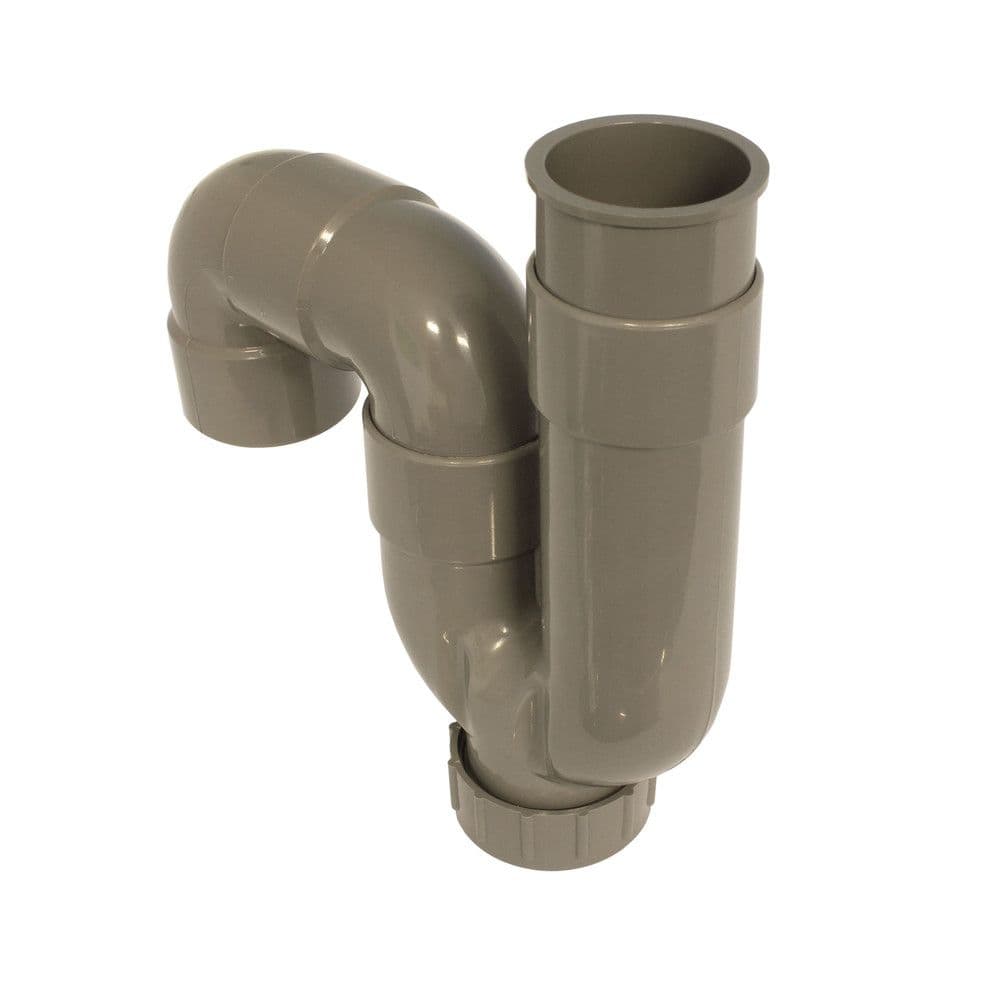 siphon à coller universel D 40 mm PVC gris vue 1