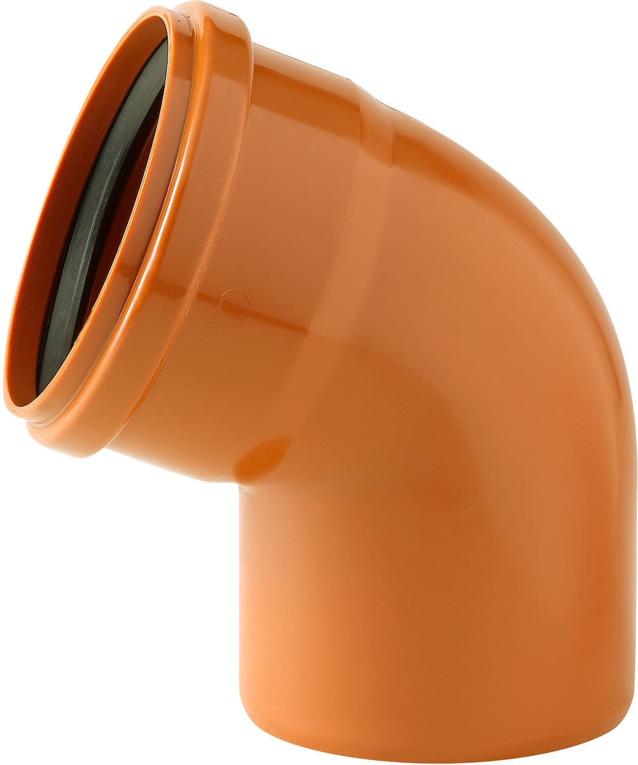 COUDE PVC EGOUT 110MM 67° ROUGE/BRUN vue 1