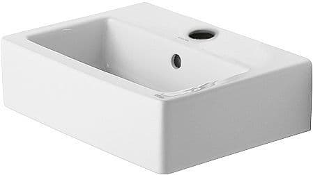 LAVE-MAINS VERO DURAVIT 45CM + TROU ROBINET ET TROP-PLEIN BLANC vue 1