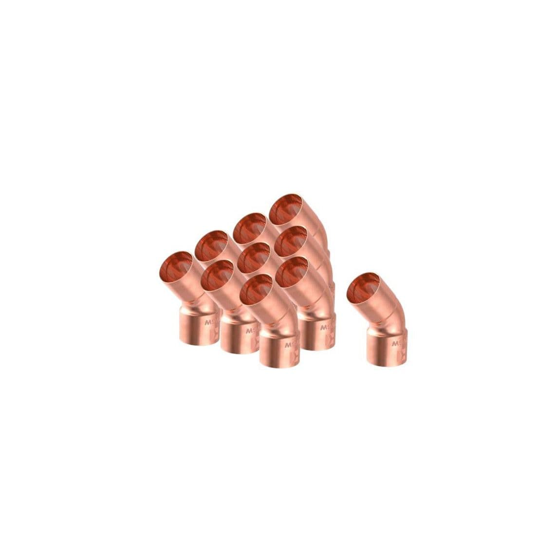 98914760 CU arc 45°, vierge, 15 mm, 1 manchon (5040) (10x) vue 1