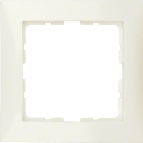 Plaque de recouvrement 1 poste Berker S.1 Blanc, brillant vue 1