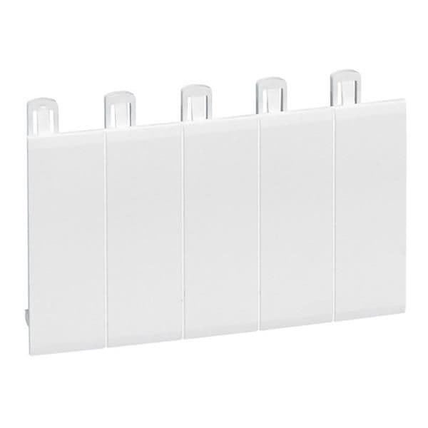 Obturateur 5 modules Blanc Ral 9010 vue 1