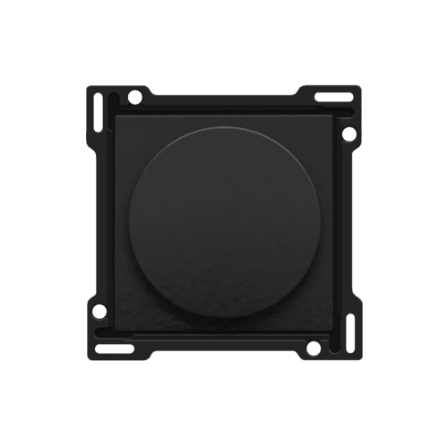 Set de finition pour variateur à bouton rotatif ou régulateur de vitesse, incl. bouton rotatif, couleur piano black coated vue 1