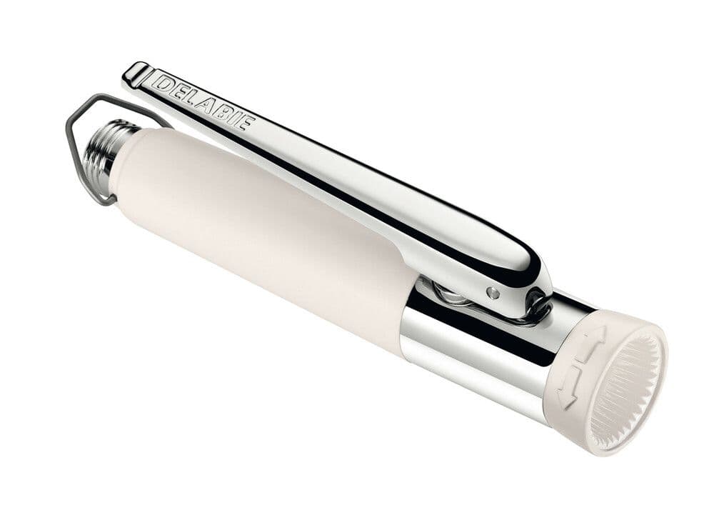 Delabie douchette à gâchette protection thermique deux types dejets blanc vue 1