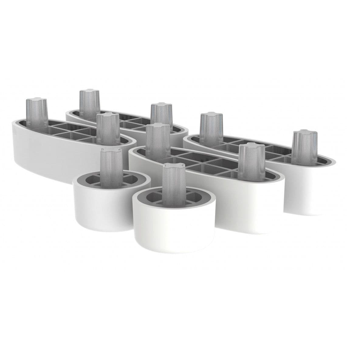 01989 Tampon pour abattant WC MDF, plastique blanc pour 80540 ,80500 , EDHGBB-01... vue 1