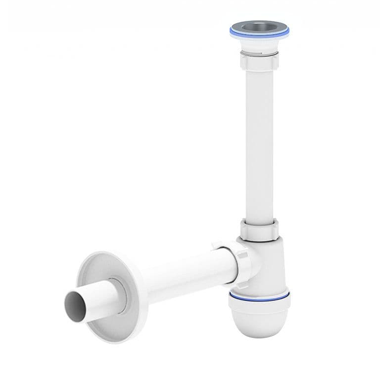 ALONI SIPHON BOUTEILLE POUR LAVABO AVEC CREPINE Ø40MM CHROME vue 1