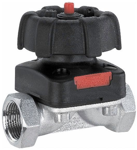 VANNE A MEMBRANE POUR SANITAIRE ET CHAUFFAGE CENTRALE T671 GEMU 1/2" vue 1