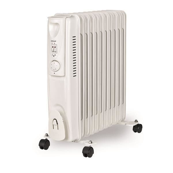 Radiateur à bain d'huile 11 ailettes avec thermostat réglable 1000 - 1500 - 2500W IP20 vue 1