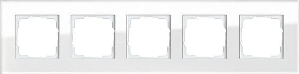 Cadre de finition Gira Esprit Blanc verre Blanc vue 1