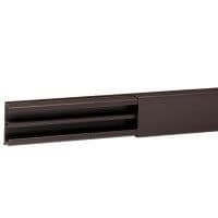 Moulure DLP section 32 x 12.5mm Marron - 2,1m - avec cloison vue 1