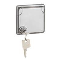 Soliroc prise 2 pôles + T avec clé 10 / 16A - 250V - IP55 - IK10 vue 1