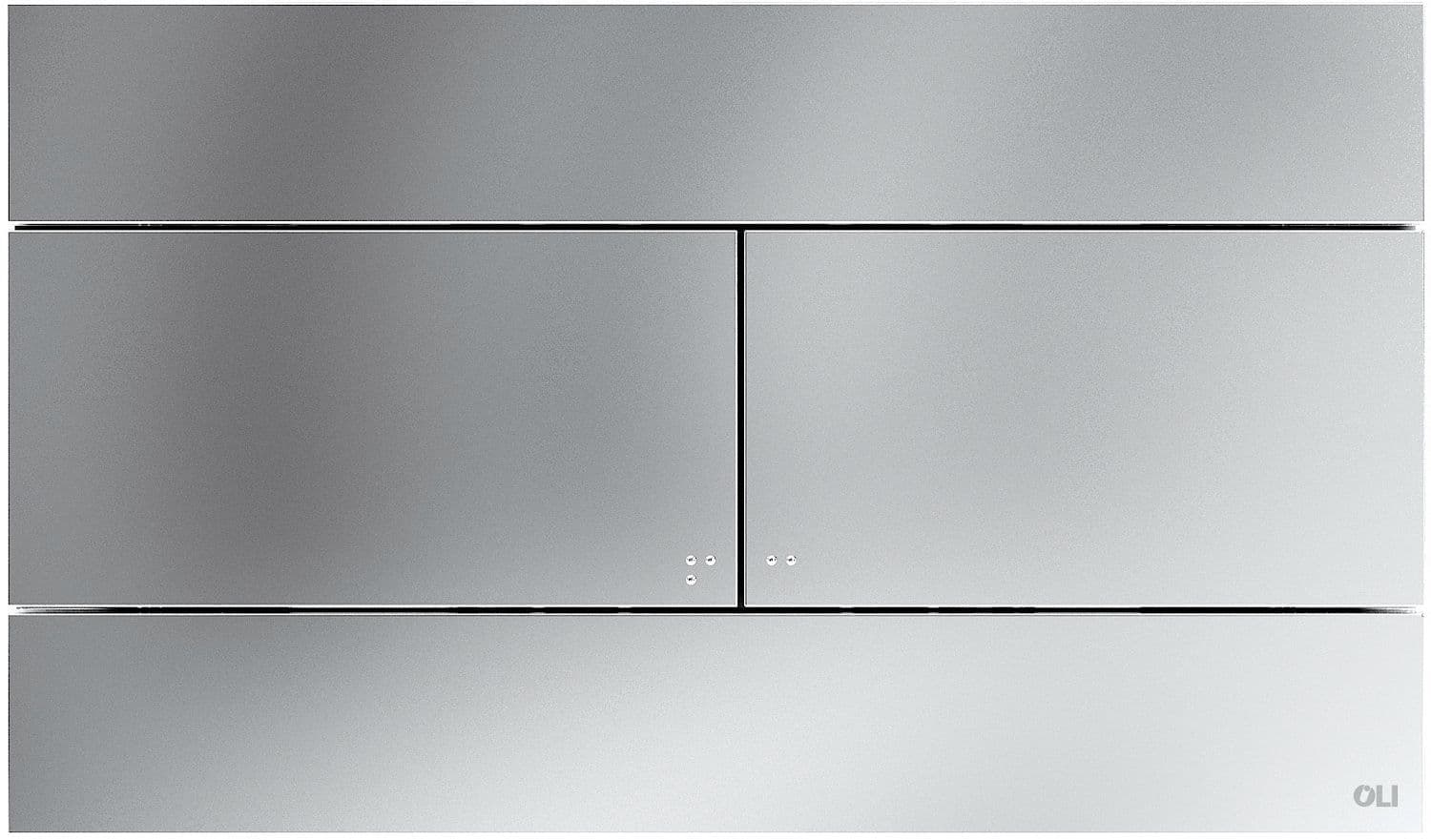 PLAQUE DE COMMANDE 2TOUCHES SLIM OLI CHR.MAT vue 1