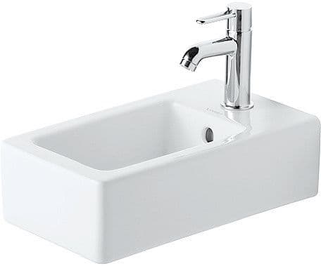 LAVE-MAINS VERO DURAVIT 25X45CM + TROU ROBINET BLANC vue 1