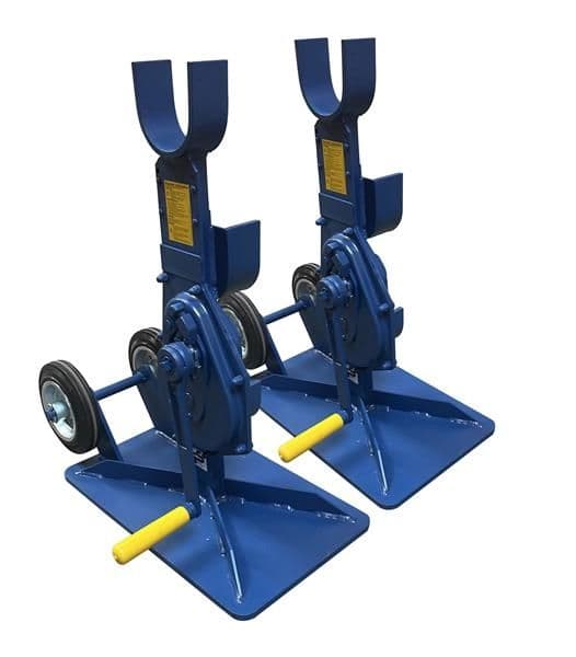 Chandelles à vis sans fin AXO3000R, pour touret poids maxi 3000kg, Ø 400 à 1.600mm vue 1