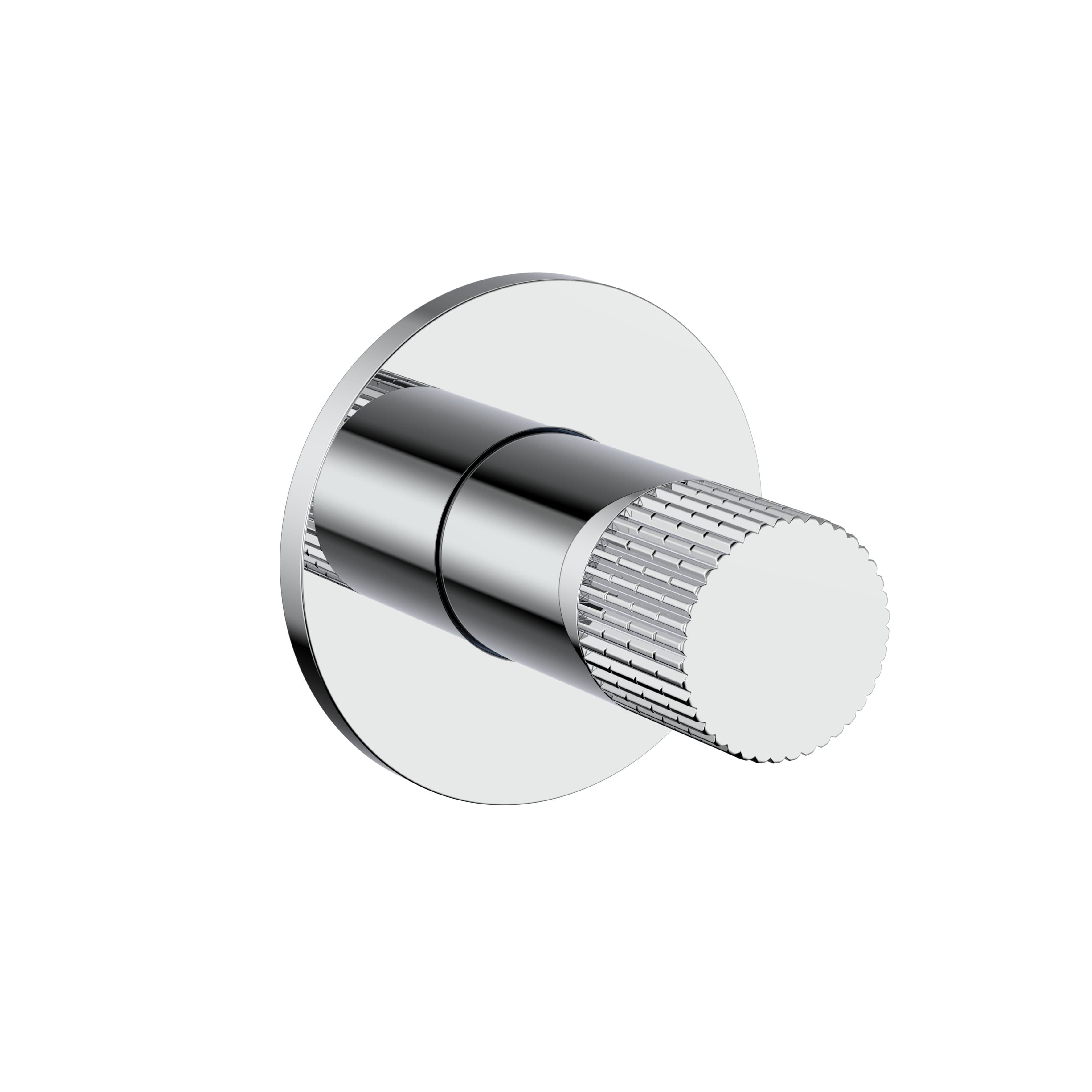 STRIA ROBINET DE BIDET – EAU FROIDE – BOUTON AVEC STRUCTURE STRIÉE RAFFINÉE – CHROME vue 1