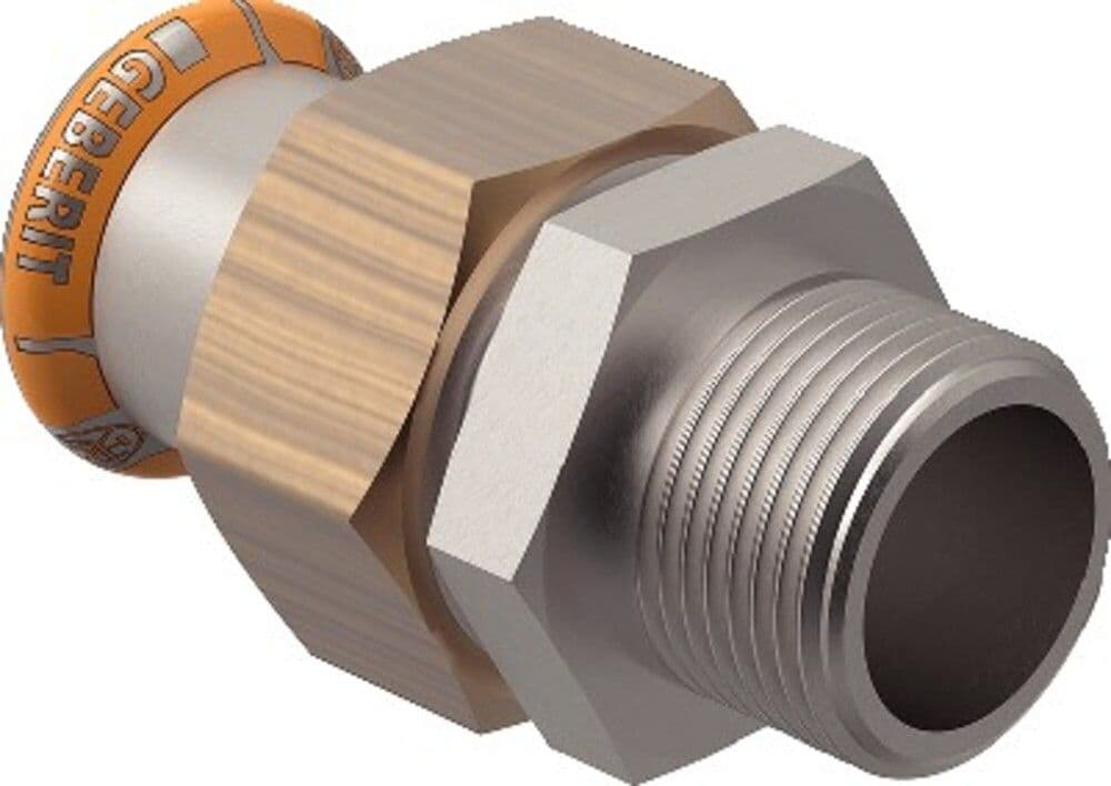 Geberit Mapress Therm raccord 3 parties avec filetage extérieur 28x1" F vue 1
