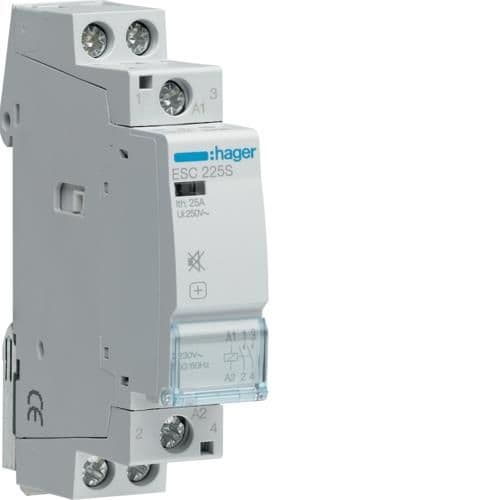 Contacteur silencieux - 2 x 25A - 230V - 2NO vue 1