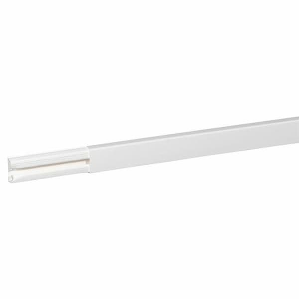 Moulure DLP section 32 x 12.5mm Blanc Ral 9010 - longueur 2,1m sans film protecteur vue 1