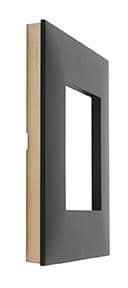 Valena plaque 1 poste Noir Cuivre vue 1