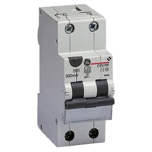 DPA disjoncteur - différentiel 1 pôle + N 10kA 40A C 300mA vue 1
