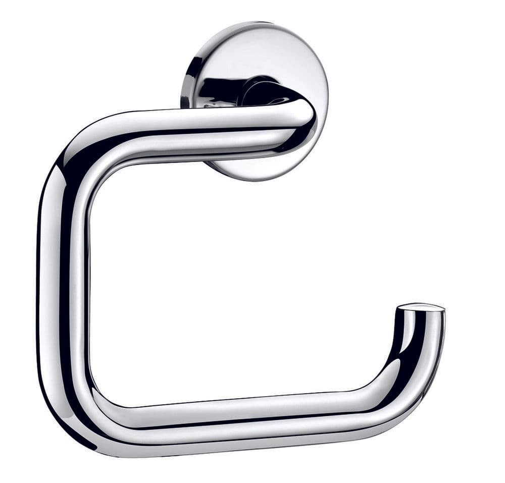 Delabie porte-papier WC en U inox poli brillant fixations invisibles vue 1