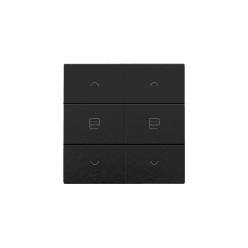 Commande de moteur double pour Niko Home Control, couleur piano black coated vue 1