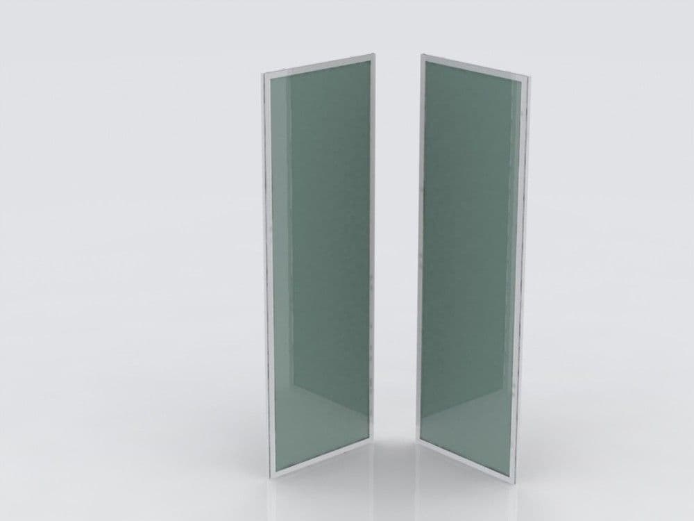 Isifix Arona parois de fonds en verre de sécurité 4mm profiles en aluminium vue 1