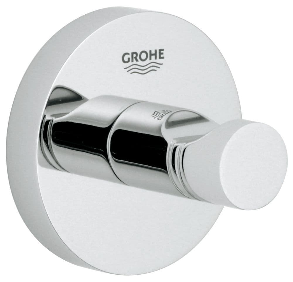 Grohe Essentials crochet simple métal fixation invisible chromé vue 1