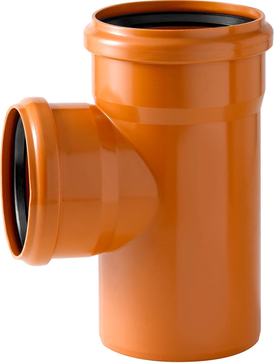 T DE REDUCTION PVC 90° EGOUT 125-110-125MM ROUGE/BRUN vue 1