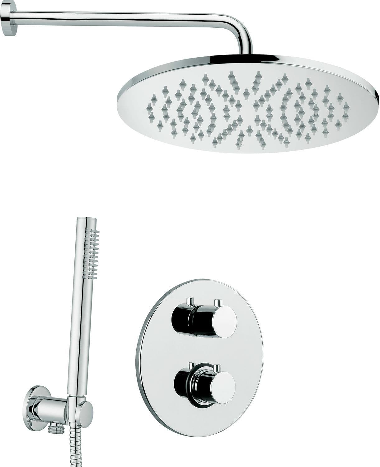 COMBINAISON DOUCHE A ENCASTRER + DOUCHE ARROSOIR PAFFONI INOX vue 1