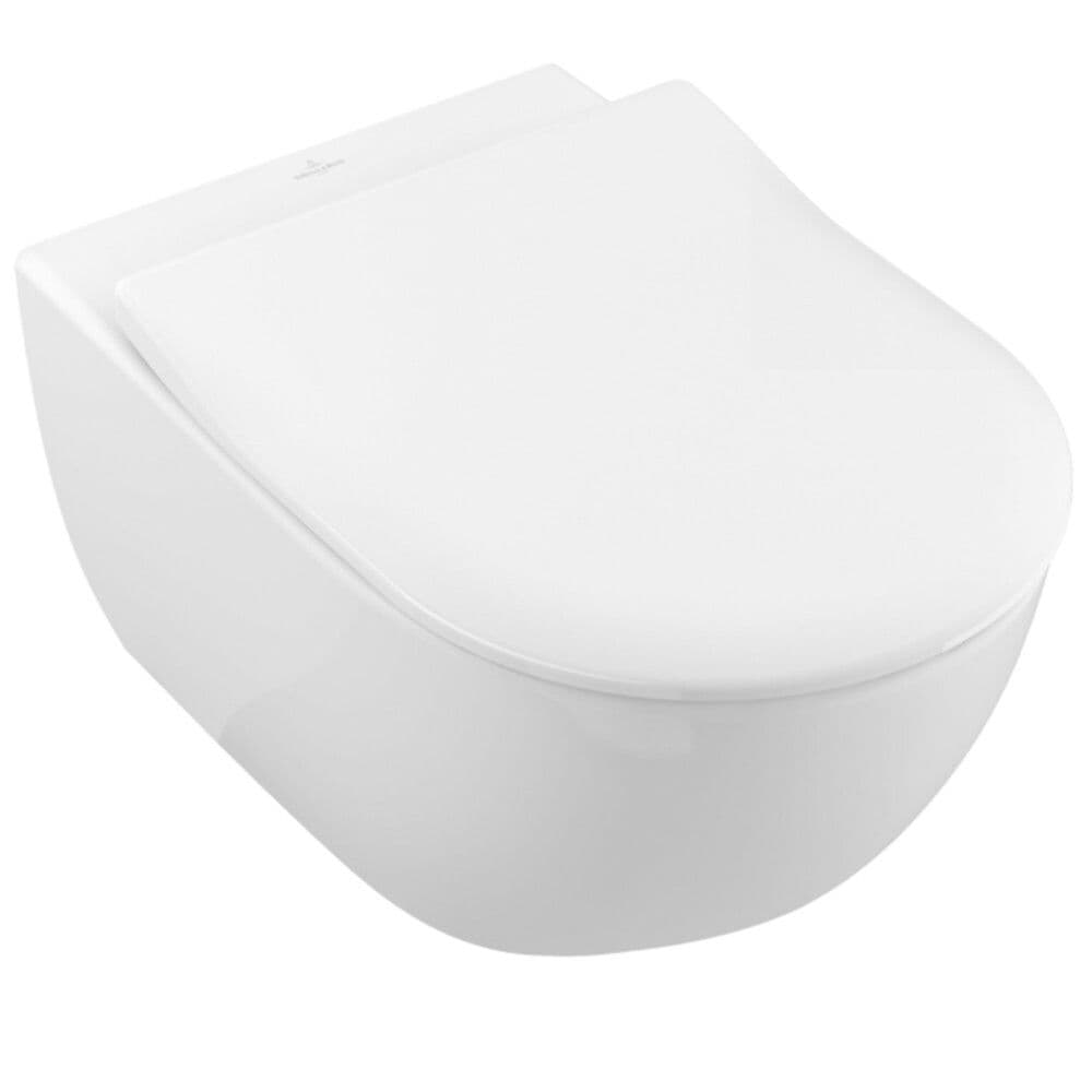 Villeroy&Boch Subway 2.0 PACK WC suspendu DirectFlush SlimSeat alpin blanc vue 1