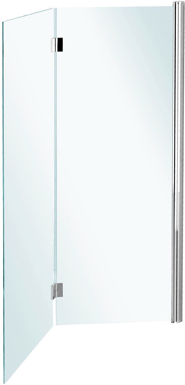 PARE-BAIN EN 2 PIECES SWING 120-150 DROITE CHROME-CLAIR vue 1