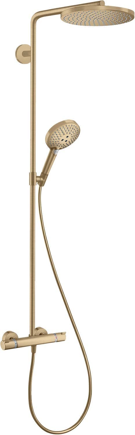 COLONNE DE DOUCHE+THERMOSTAT RAINDANCE S240 1JET POWDERRAIN HANSGROHE BRUSHED BRONZE vue 1
