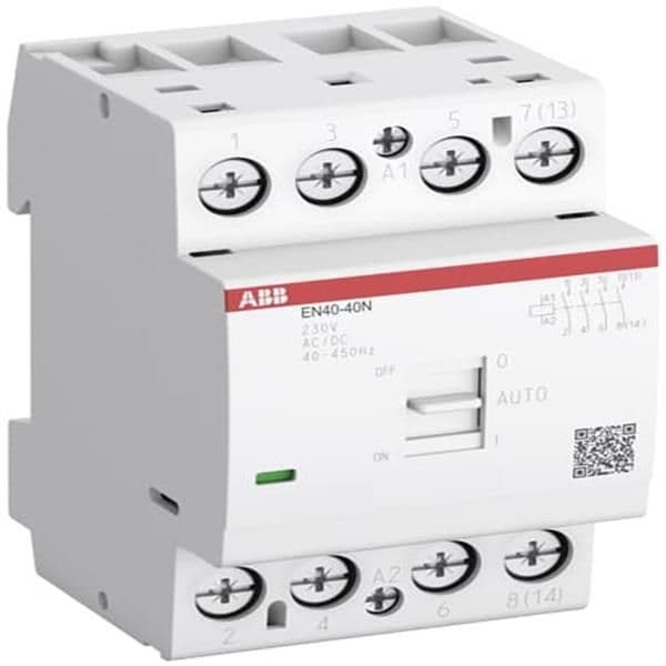 Contacteur modulaire 40A 40A 3 NO contacts tension circuit de commande: 230Vac vue 1