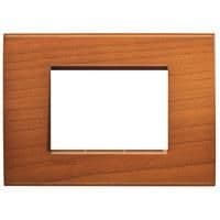 LivingLight - plaque rectangulaire 3 modules Cerisier américain vue 1